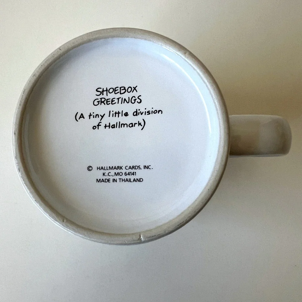 Hallmark Shoebox Greetings Grandma Cookies Mug NOS Gift Box Made in Thailand